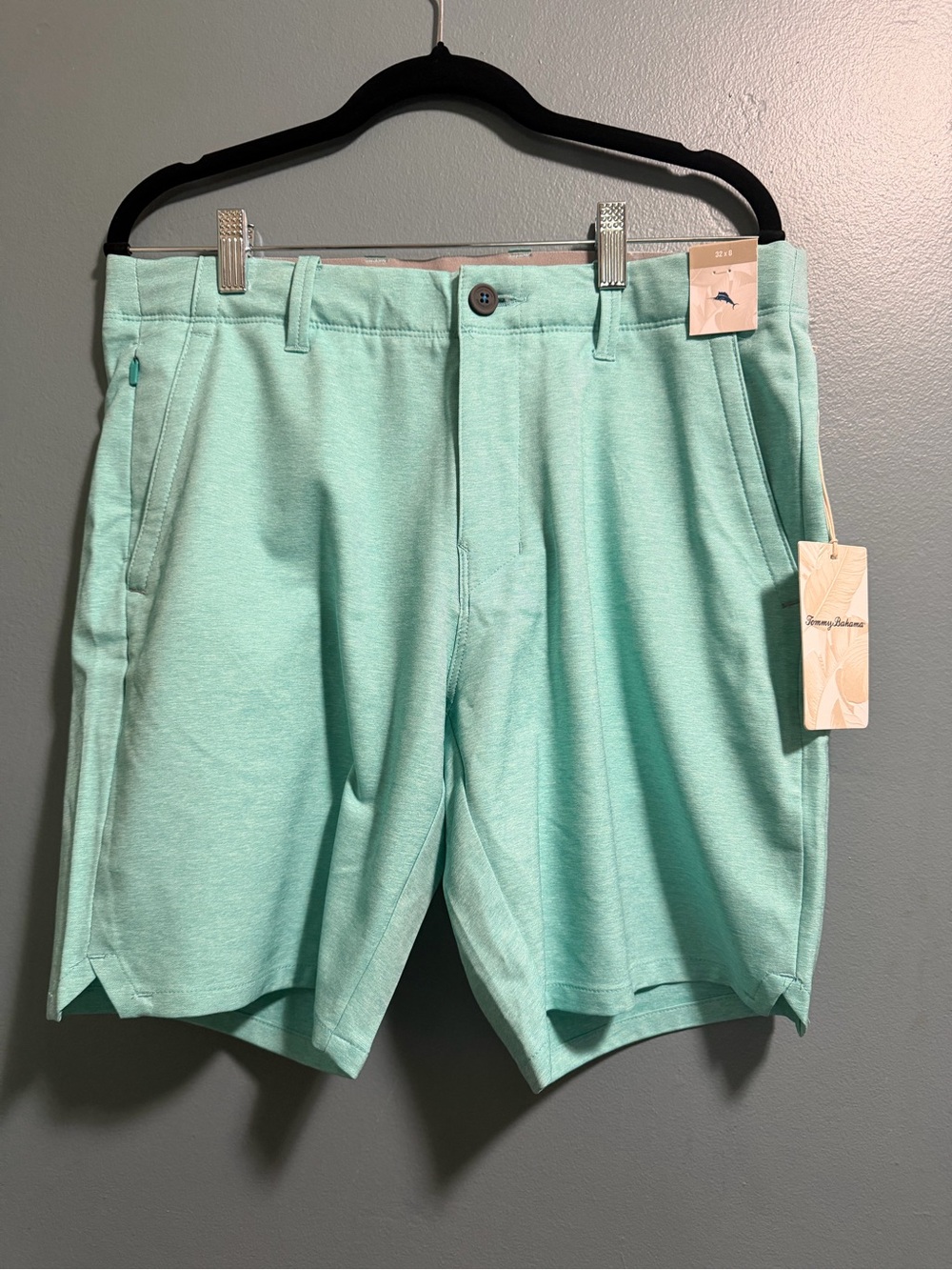 Tommy Bahama Men's Size 32 Castaway Green 8" On Par Chino Shorts $110 NWT